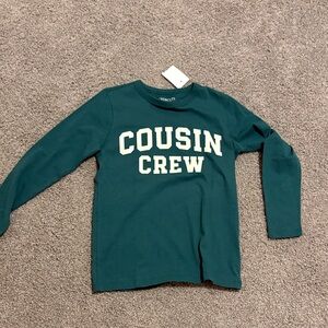 Cousin Crew crewcuts Kids Long Sleeve Shirt - Green small 6-7